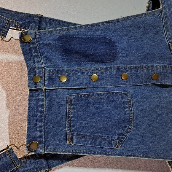 Life in Progress Distressed Denim Overalls - Picture 4 of 8